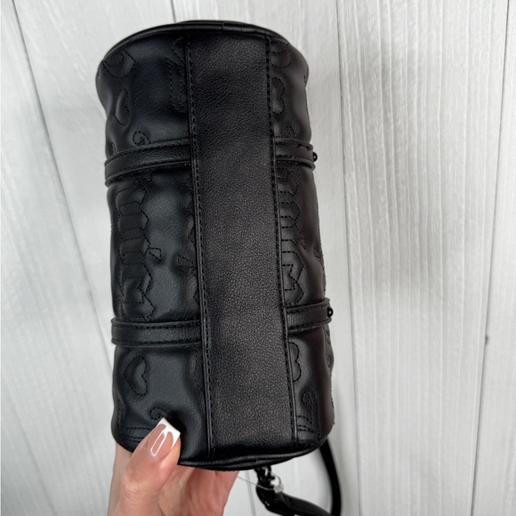 Juicy Couture Rosie Mini Barrel Crossbody Bag in Liquorice Black - Picture 7 of 10